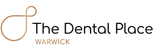 THE DENTAL PLACE A logo for Warwick Conferences featuring a stylized, golden infinity loop symbol with the word "WARWICK" below and "Warwick Conferences" beside it.